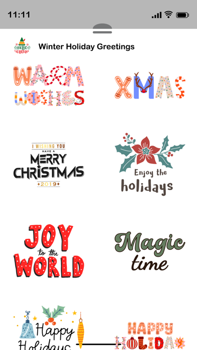 Screenshot #2 pour Winter Holidays Greetings