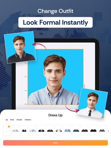Passport Size Photo - ID Maker iPad screenshot