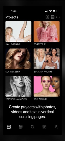 Portfolio Website Builder iPhone screenshot