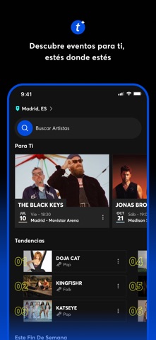 Ticketmaster－Comprar Entradas App Store preview screenshot 1