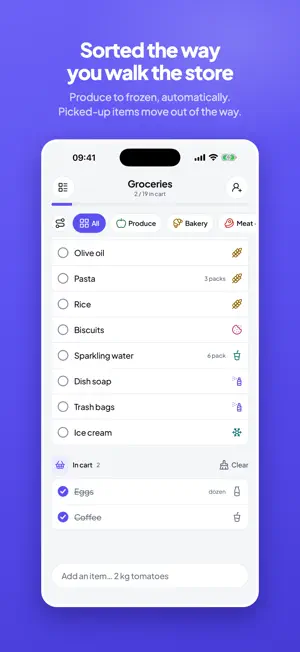 Tik8: Shared Grocery List screenshot 2