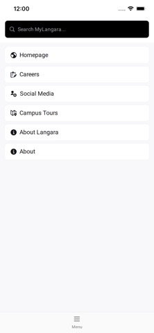 myLangara screenshot