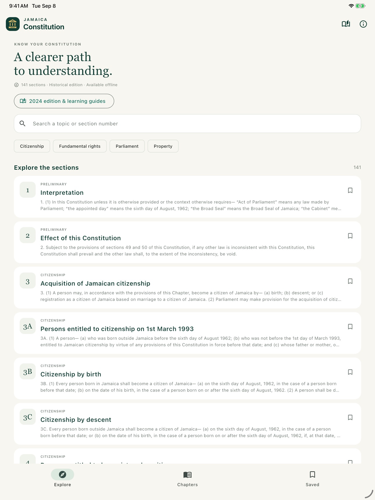 Screenshot 4 of Jamaica Constitution
