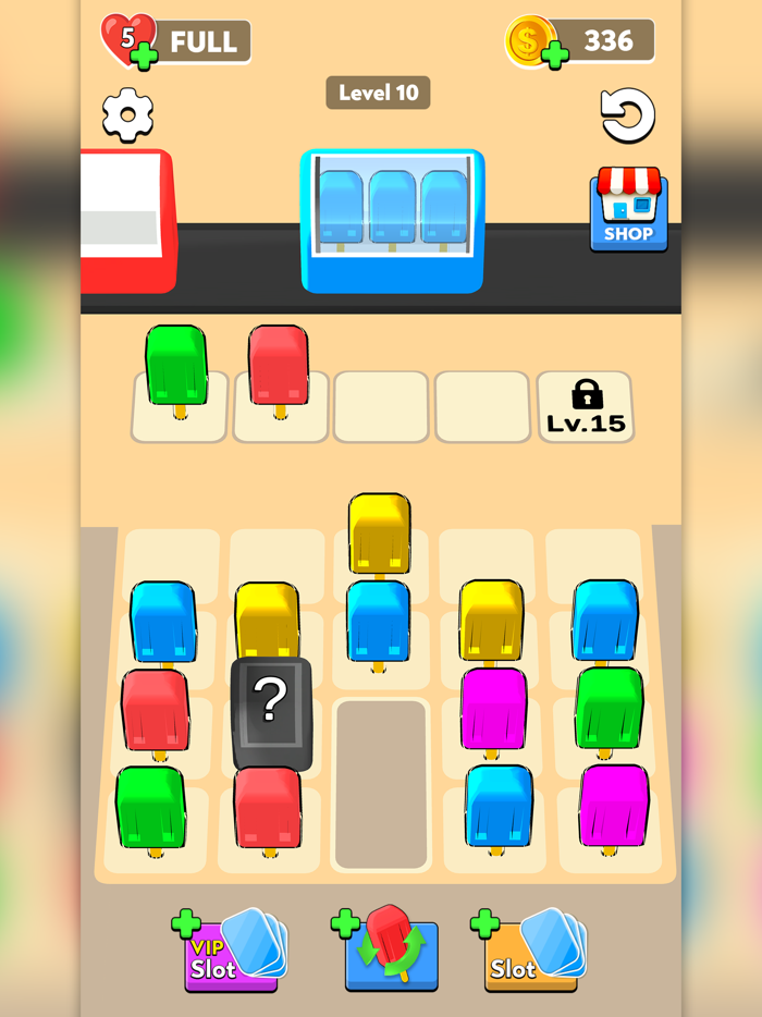 Popsicle Fridge Rush Match 3D