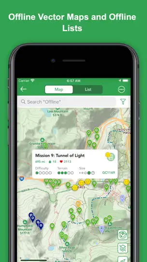 Captura de pantalla de Cachly - Geocaching en iPhone 4