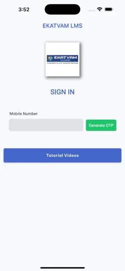 Screenshot von Ekatvam Academy LMS auf dem iPhone 2