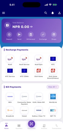 UnelmaPay app screenshot