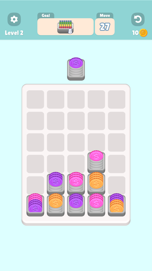 #2. Coin Drop Puzzle (iOS) 由: Brew Games