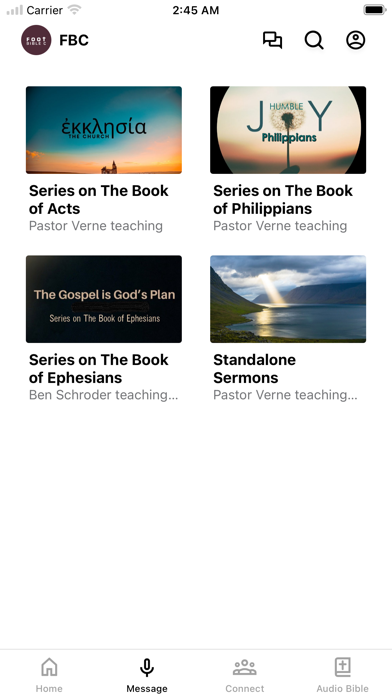 Foothill Bible Church Screenshot