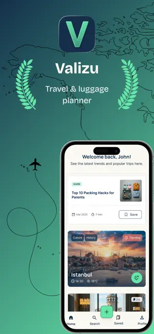 Valizu: Packing List Planner screenshot 1
