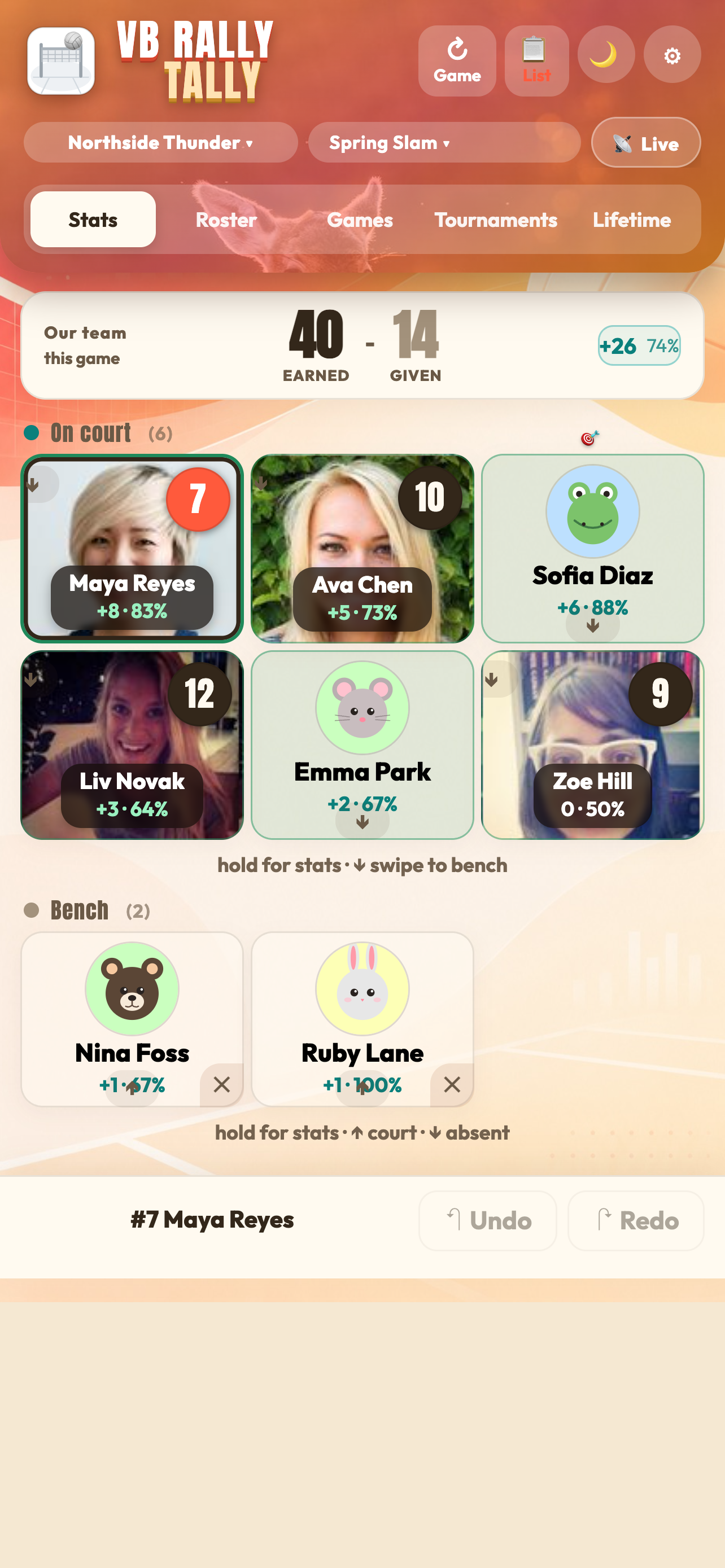VB Rally Tally screenshot 5