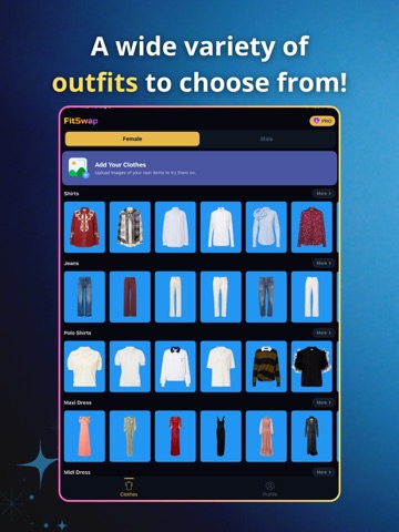 FitSwap: AI Clothes Changer iPad screenshot