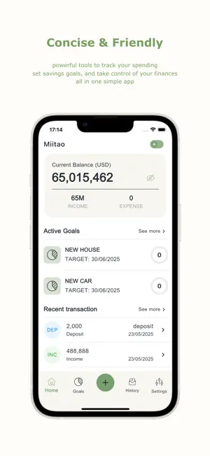 Miitao: Smart Finance & Saving screenshot 1