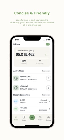 Miitao: Smart Finance & Saving screenshot