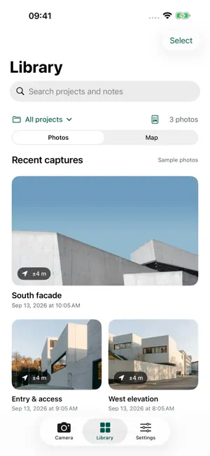 GPS Camera: Fieldnote screenshot 4