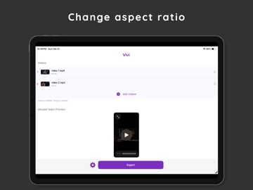 Vivi - Merge Videos iPad screenshot