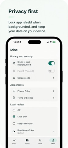 Memoa: AI Journal & Diary iPhone screenshot