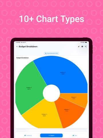 Chart Maker: AI Graph Creator iPad screenshot