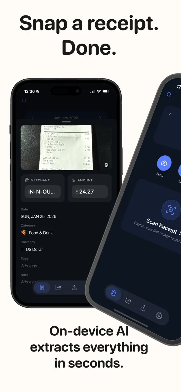 Screenshot #2 pour Slipbox - Offline Expenses