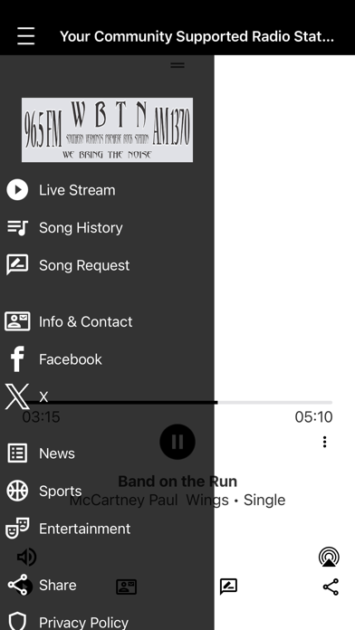 Screenshot #2 pour WBTN AM & FM