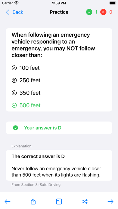 Virginia Driver Test - DMVCool Screenshot