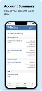 Dollar Bank Mobile App screenshot #2 for iPhone