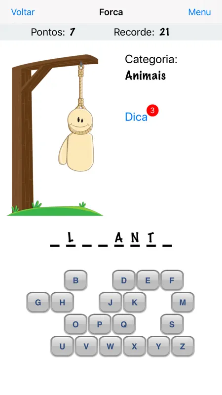Forca - O melhor jogo da forca screenshot 3 of 5