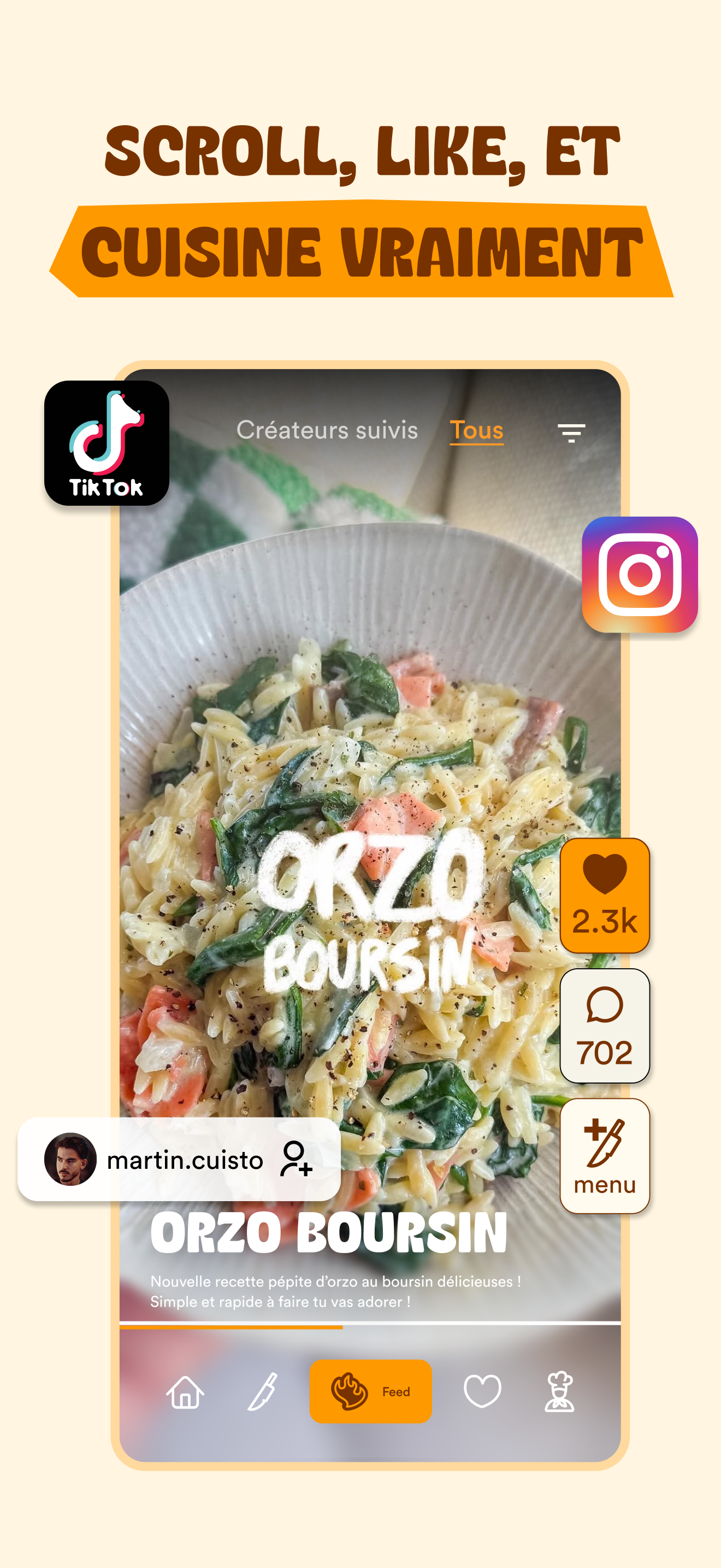 KitChef - Scroll et cuisine