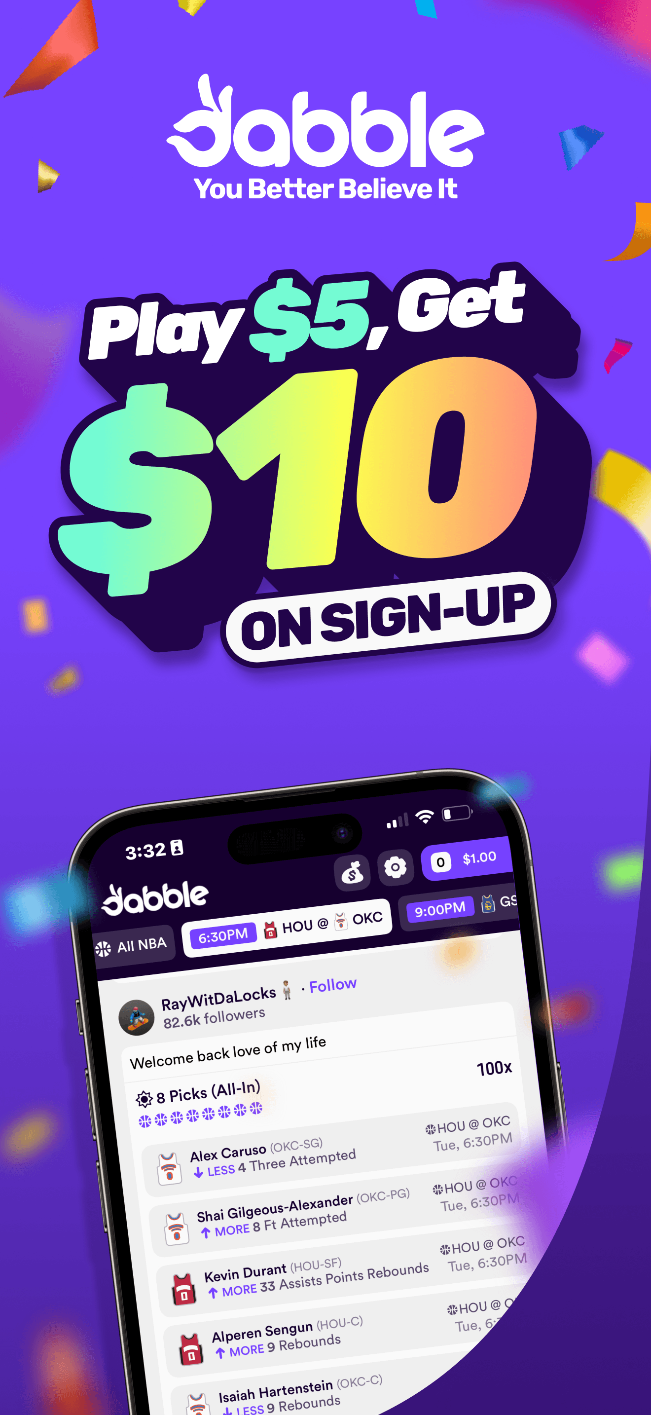 Dabble - Real Money Pick 'Em