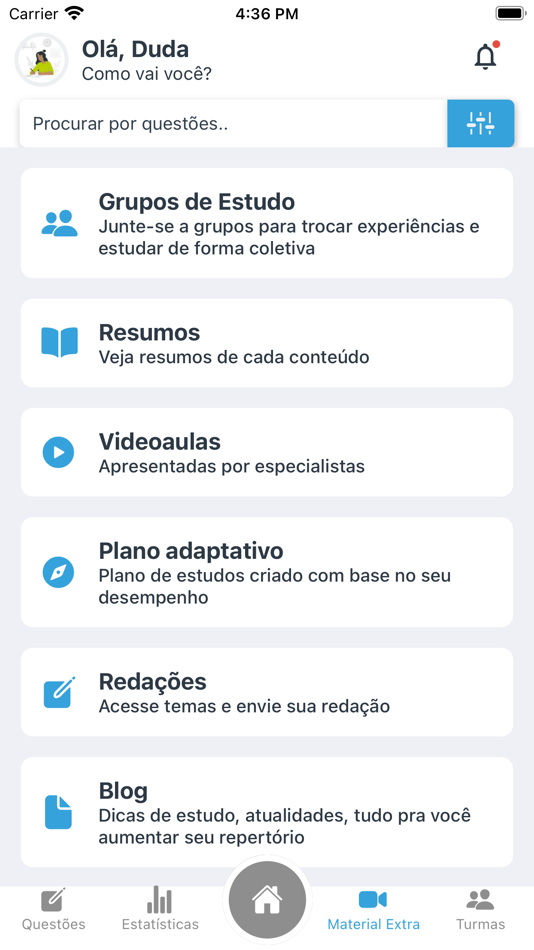 #5. Estuda.com ENEM e Vestibular (iOS) By: Grupo Estuda Ltda ME