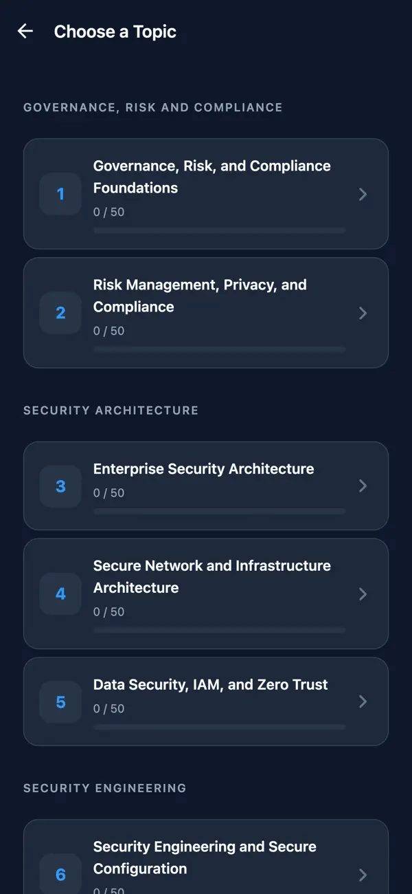 Screenshot #2 pour CompTIA SecurityX CAS-005