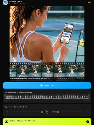 Tennis Shots iPad screenshot