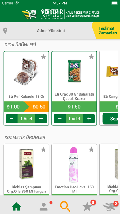 Pekdemir Online Market Screenshot
