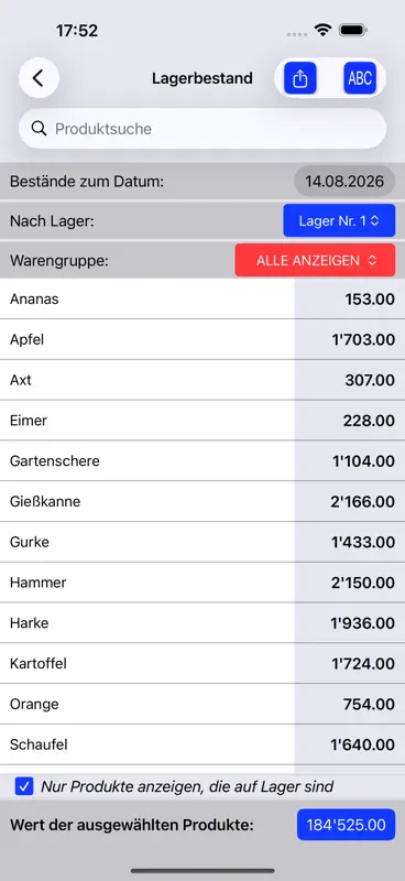 Lager: Bestand & Umsatz screenshot 3 of 10