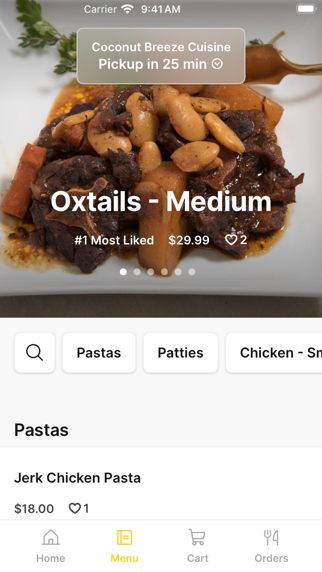 Coconut Breeze Cuisine iPhone screenshot 2 - Food & Drink app