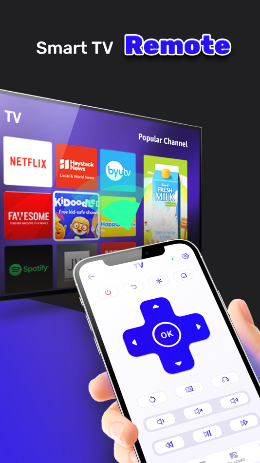 #1. Smart TV Remote App for RK (iOS) By: Pin Creation Technology Co., Ltd.