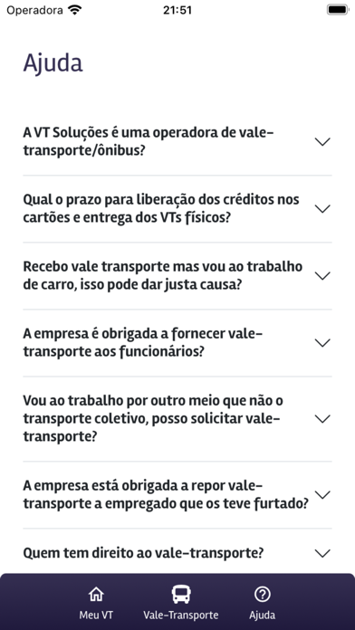 Meu VT - Vale Transporte Screenshot