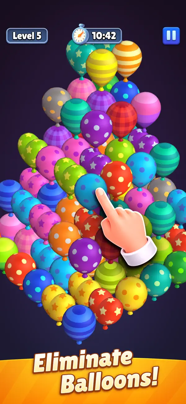 #1. Balloon Factory! Match Sort 3D (iOS) By: Flying Whale Games SP Z O O