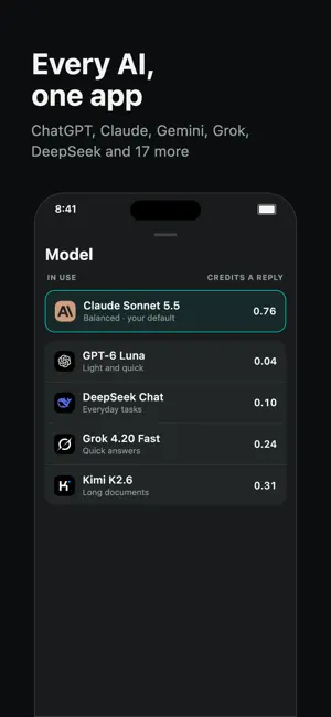 ChatBuddy: Every AI, One App screenshot 1