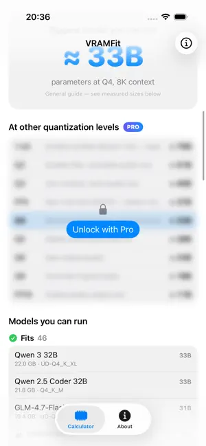 VRAMFit: LLM Calculator screenshot 2