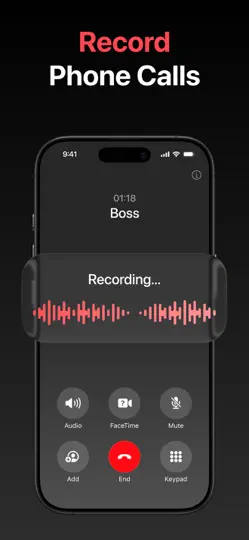 Çağrı Kaydedici iPhone Ekran Görüntüsü 2