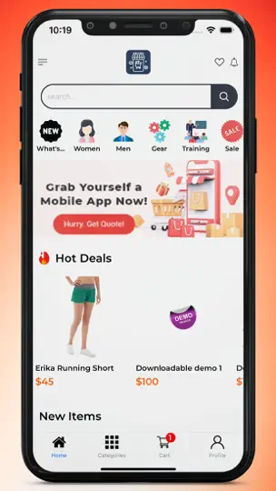Capture d'écran de Mobile App For Magento 2 sur iPhone 5