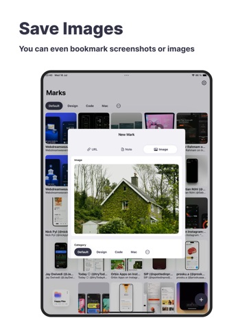 QuickMark - Save bookmarks iPad screenshot