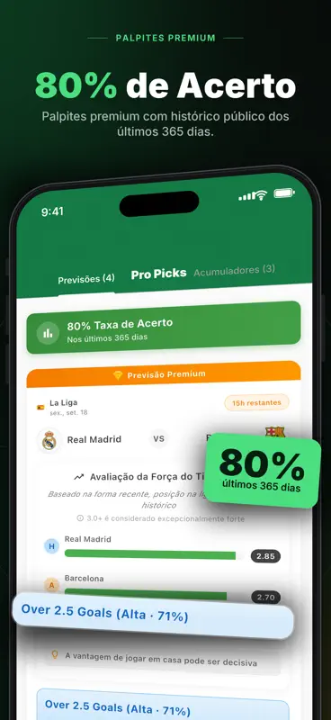 BetGPT - Pronósticos Fútbol IA screenshot 4 of 6