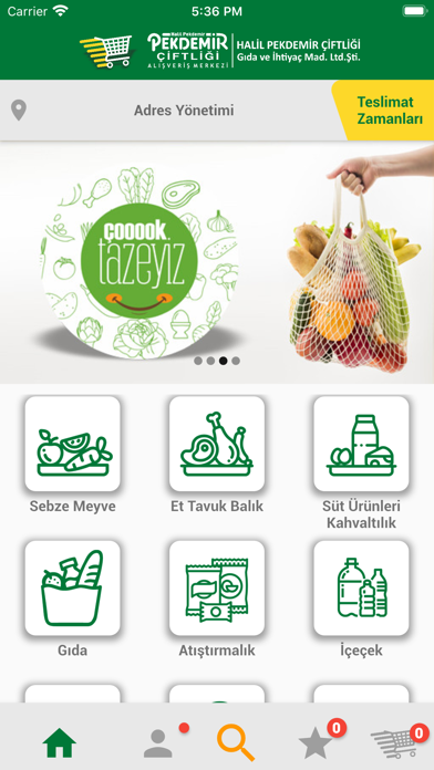 Pekdemir Online Market Screenshot