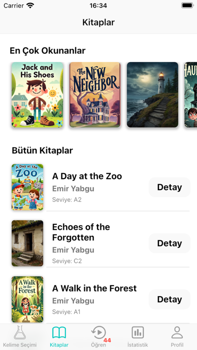 İngilizce Kelime Ezberleme App Screenshot
