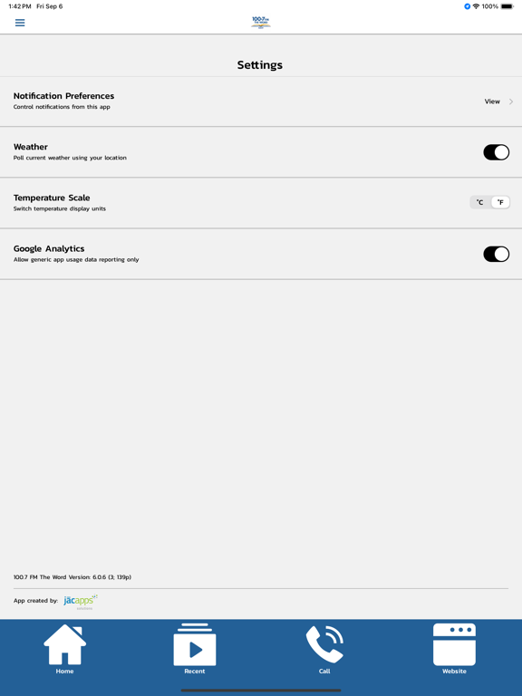 App screenshot
