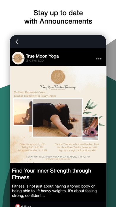 True Moon Yoga & Fitness Screenshot