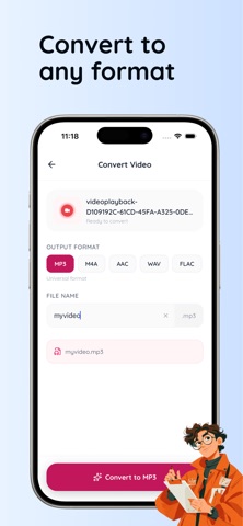 Video to MP3 Audio Conversion iPhone screenshot