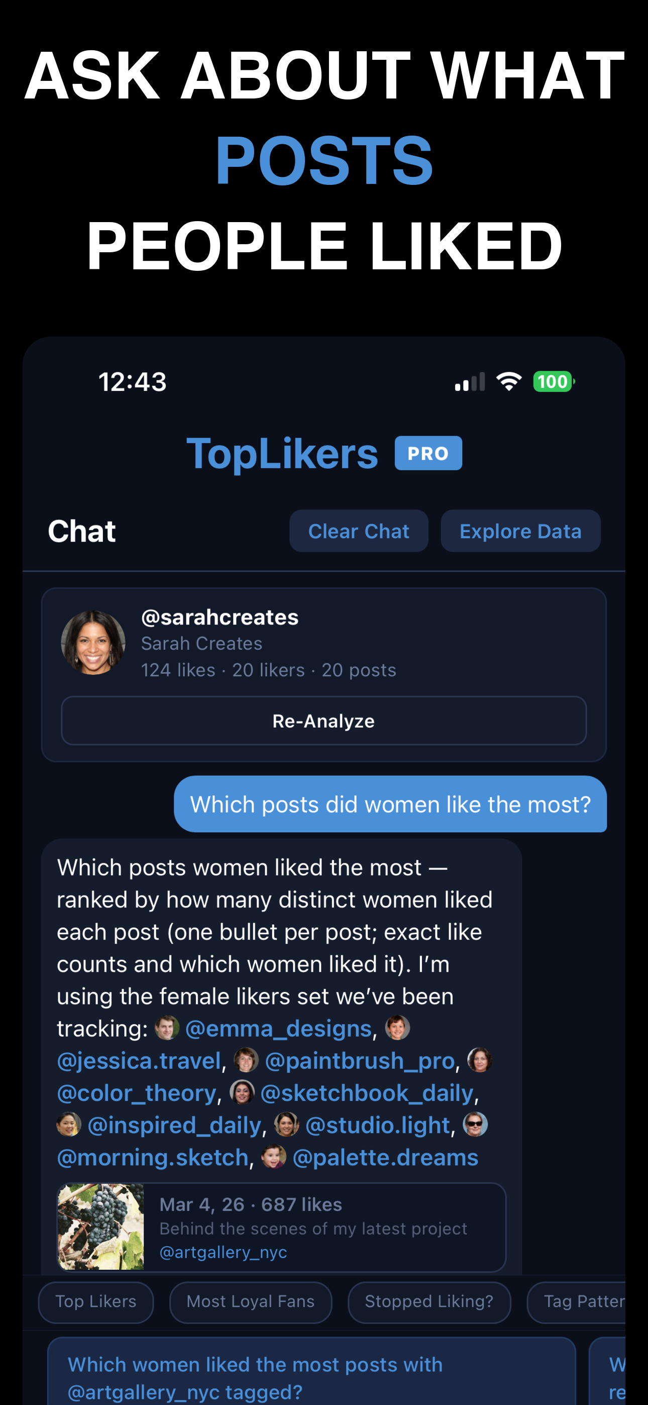 TopLikers: Chat With Likes